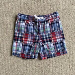 Janie and Jack Madras Plaid Shorts